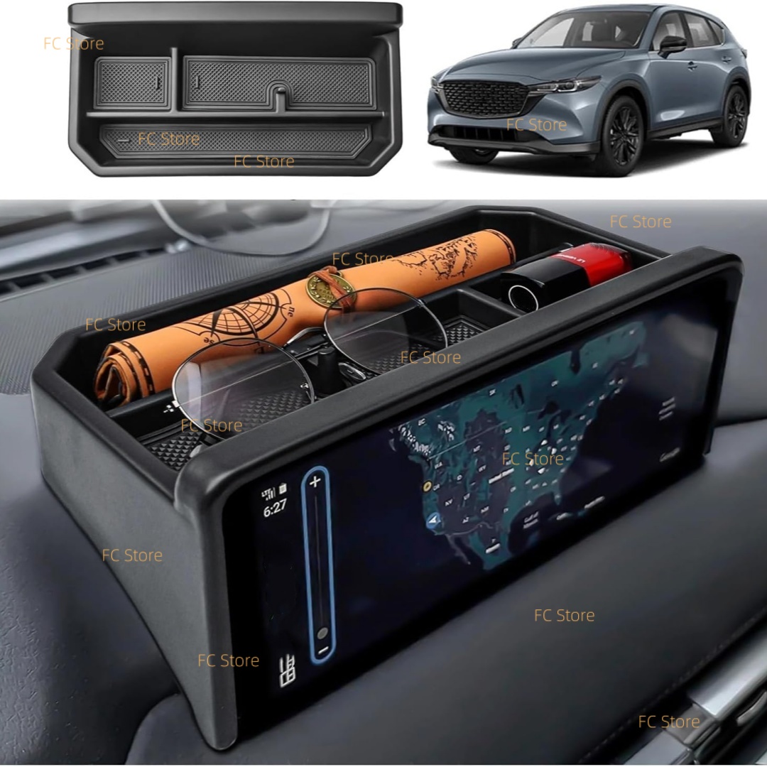 Tech Car Accessories - CX5 CX-5 2022-2025 センターコンソールダッシュボードオーガナイザーアームレストボックス収納ホルダー車のダッシュインテリア二次アクセサリー