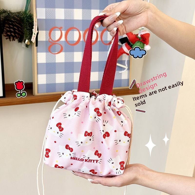 可愛いシナモロール柄のランチバッグ 女性用 オフィス かわい - Kawaii Tech Accessories のレビューと価格